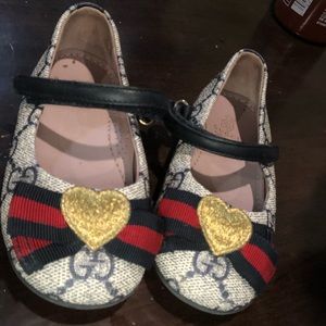Toddler Gucci Supreme ballet flat